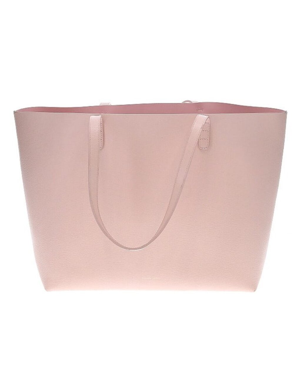 Mansur Gavriel blush/light pink leather tote large